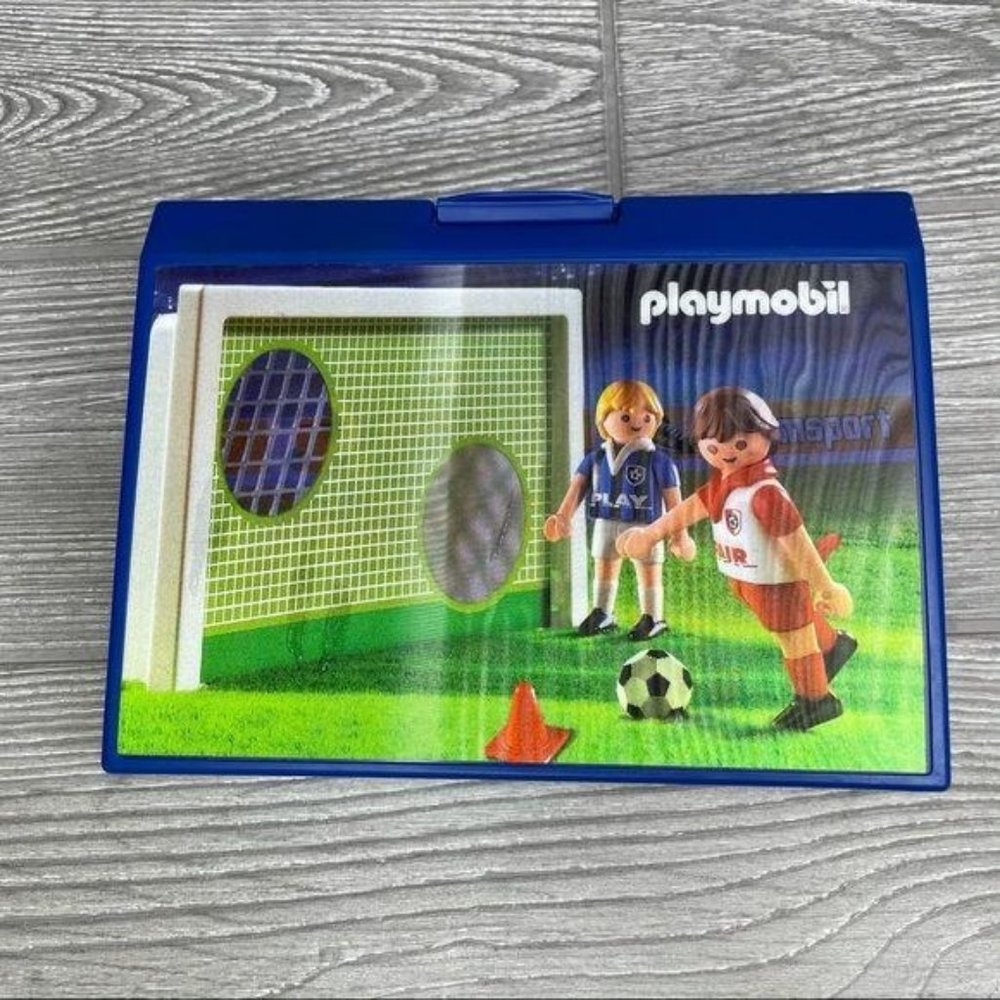 New Playmobil Fair play soccer game set play toy